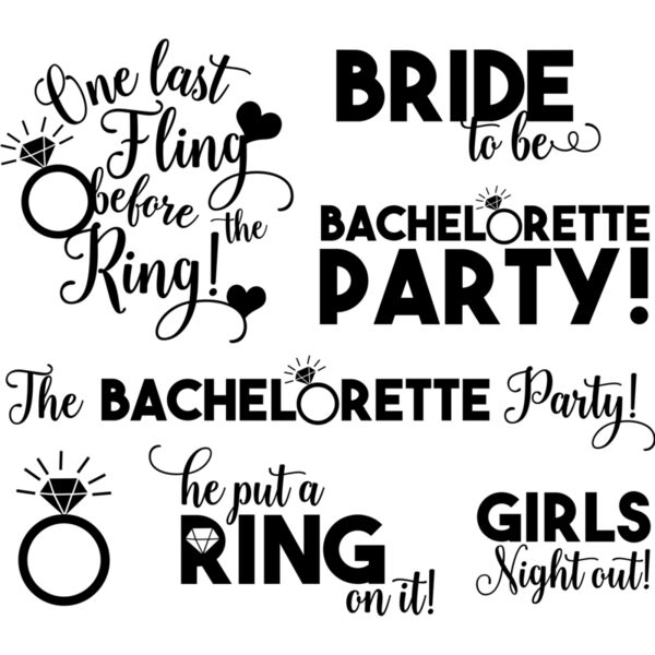 Bachelorette   all on one svg Thumbnail