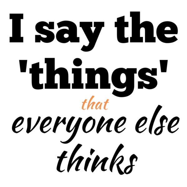 I say the things black Thumbnail